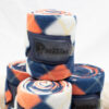 Reitsport Manski Bandagen navy/orange kariert WB – Bild 2