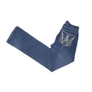 Wrangler Q-Baby Damen Reit-Jeans dunkelblau 3/4 X 34