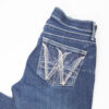 Wrangler Q-Baby Damen Reit-Jeans dunkelblau 3/4 X 34 – Bild 2