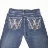 Wrangler Q-Baby Damen Reit-Jeans dunkelblau 3/4 X 34 – Bild 5