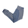 Covalliero Damen Vollbesatzreithose blau kariert 40