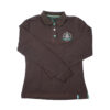 Felix Bühler Langarm-Poloshirt dunkelbraun M