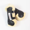 Equisafe Hartschalengamaschen Jumping Stick Fur schwarz/Natur WB