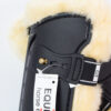 Equisafe Hartschalengamaschen Jumping Stick Fur schwarz/Natur WB – Bild 3