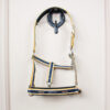 Eskadron Halfter Striped navy/white/papaya P2