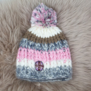 Spooks Strick-Mütze Color rosa/grey