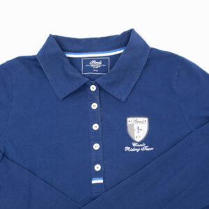 Steeds Langarm-Poloshirt blau XL