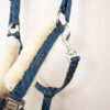 Eskadron Halfter Doublepin Glossy FauxFur navy WB – Bild 4