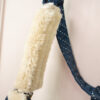 Eskadron Halfter Doublepin Glossy FauxFur navy WB – Bild 5