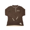 Bisbee Langarm-Poloshirt dunkelbraun 40