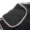 Abschwitzdecke schwarz mit braunem Rand 155 – Bild 5