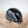 Casco Reithelm Nori schwarz/grau S