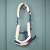 Eskadron Halfter FauxFur navy/rot/weiß COB