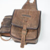 Comancheros Horn Satteltasche mit Getränkehalter braun – Bild 3