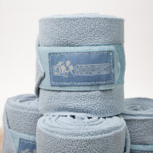 4Horses Bandagen Fleece hellblau 4er Set WB