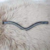 Ascot geschwungener Stirnriemen Classic weiß COB