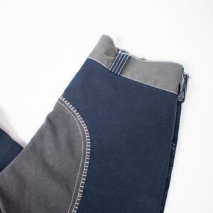 Reithose mit Vollbesatz navy/grau 170