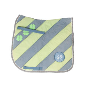 Eskadron Nici Schabracke Polo Pad striped midblue/pistachio DR