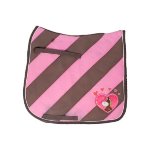 Eskadron Nici Schabracke Polo Pad striped brownie/pink DR