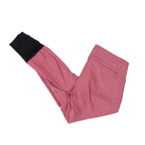 Animo Jeansreithose mit Silikonkniebesatz rosa 34