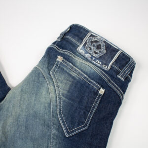 Animo Jeansreithose mit Silikonkniebesatz blau 34