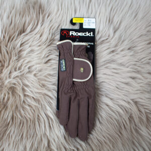 Roeckl Reithandschuh Lona Mocha/Gold 6,5