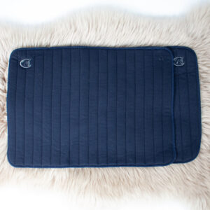 Riderschoice Bandagierunterlagen Classic 2er Set navy 35×45 cm