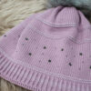 Pikeur Mütze mit Strass & Kunstfell violet grey 53-55 – Bild 2