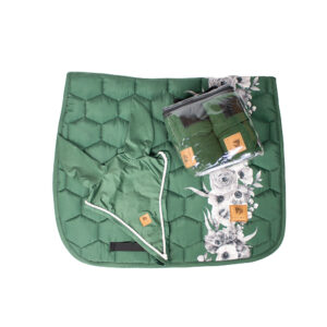 Dotibel Schabracke Nova green/grey flowers DR