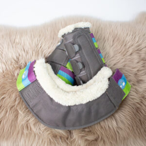 Eskadron Gamaschen Faux Fur koala grey L 2er Set