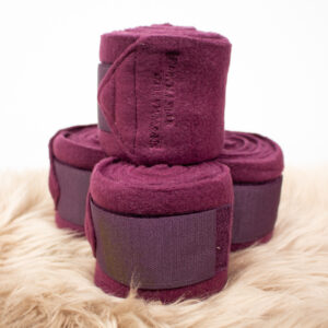 Showmaster Bandagen Fleece bordeaux WB