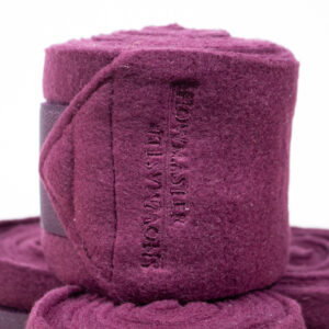 Showmaster Bandagen Fleece bordeaux WB