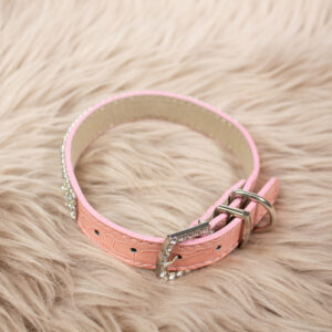 Halsband Glitzer rosa S