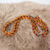 Leine Paracord rot/gelb/grau 200 cm