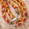 Leine Paracord rot/gelb/grau 200 cm – Bild 2