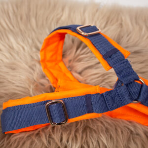 Chatha’s Hundegeschirr navy/orange L