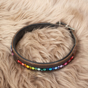 Magic Tack Halsband dunkelbraun L