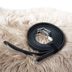 Ikonic Steigbügelriemen Leder/Nylon schwarz 155 cm