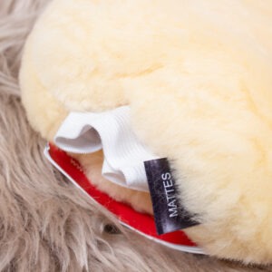 Mattes Lammfell Putzhandschuh