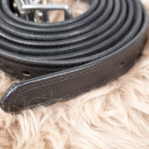 Ikonic Steigbügelriemen Leder/Nylon schwarz 155 cm