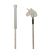 Springgerte Einhorn silber 60 cm