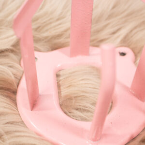 Trensenhalter Metall rosa