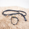 Dosha Dog Halsband mit Leine blau