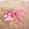 Urban Pup Hundegeschirr mit Leine Herzen rosa XXS