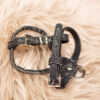 M & P Hundegeschirr schwarz Glitzer XXS – Bild 2