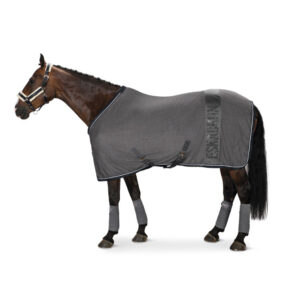 Eskadron Abschwitzdecke Fleece Crystal Stripe anthra M/135