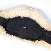 Mattes Kurzgurt mit Lammfell Asymmetrisch schwarz 75 cm – Bild 3