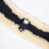 Mattes Kurzgurt mit Lammfell schwarz 55 cm – Bild 3