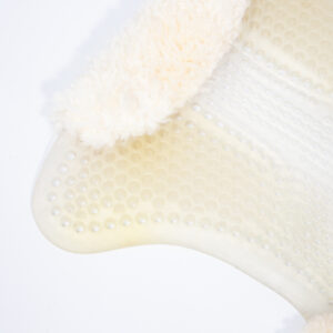 Acavallo Gel Pad mit Lammfell vorne erhöht transparent