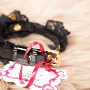 Charlotte’s Dress Halsband Schleife schwarz 25 cm
